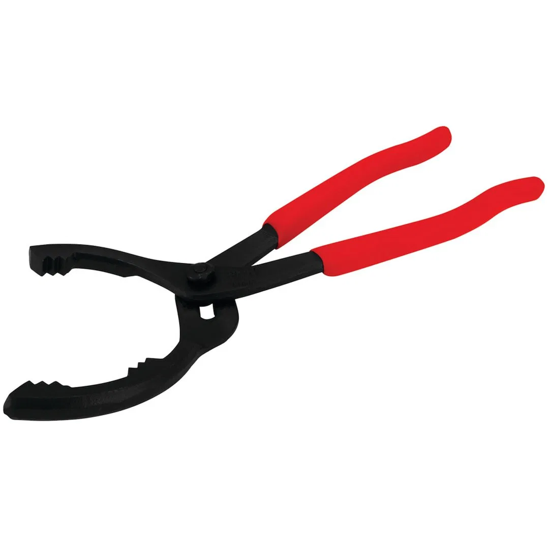 W54058 – PERFORM TOOL Oil Filter Wrench, Fits 2 Inch To 5-1/2 Inch Diameter Filter Jaw Opening Black/ Red Steel Textu...